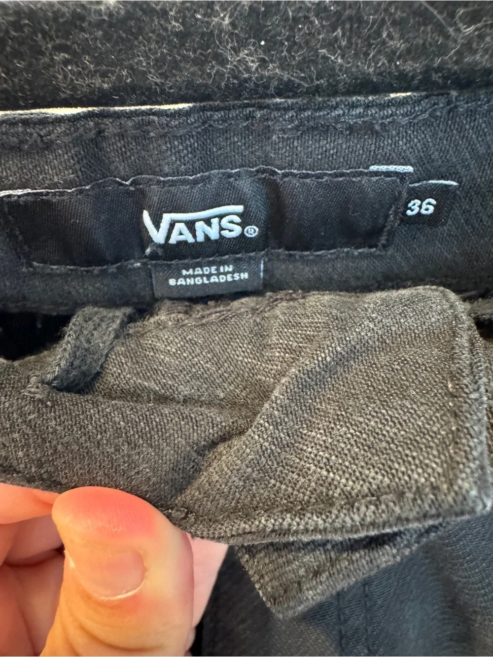 Vans Black Men's Chinos - Straight Casual Fit
